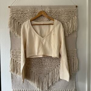 For Love & Lemons Morgan Crop Sweatshirt